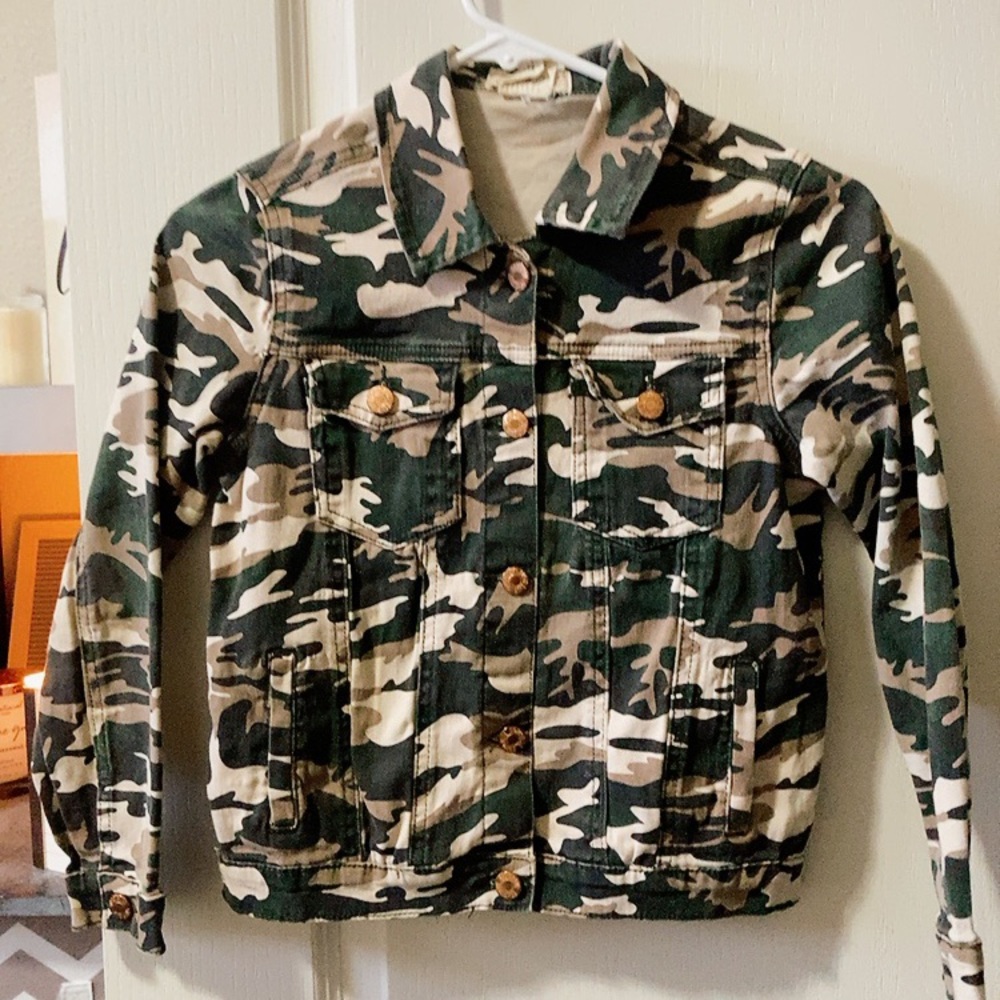 Camouflage Jean Jacket